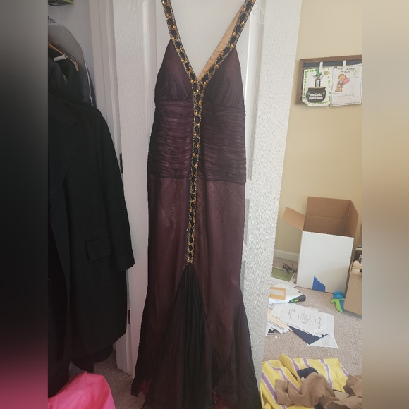 Boho formal gown / 20s Flapper Gown - Picture 2 of 6